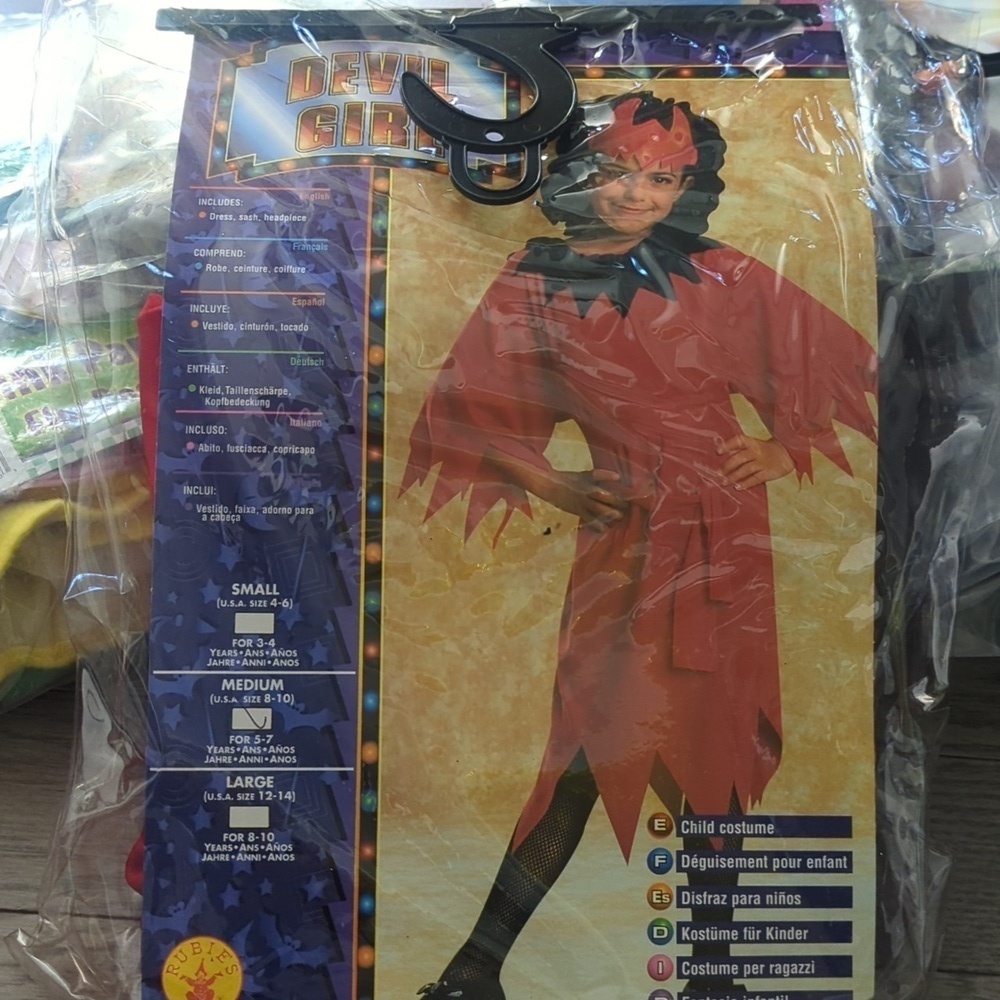 She Devil Rubie's Girl Child Costume - Size S 4-6 BNWOT